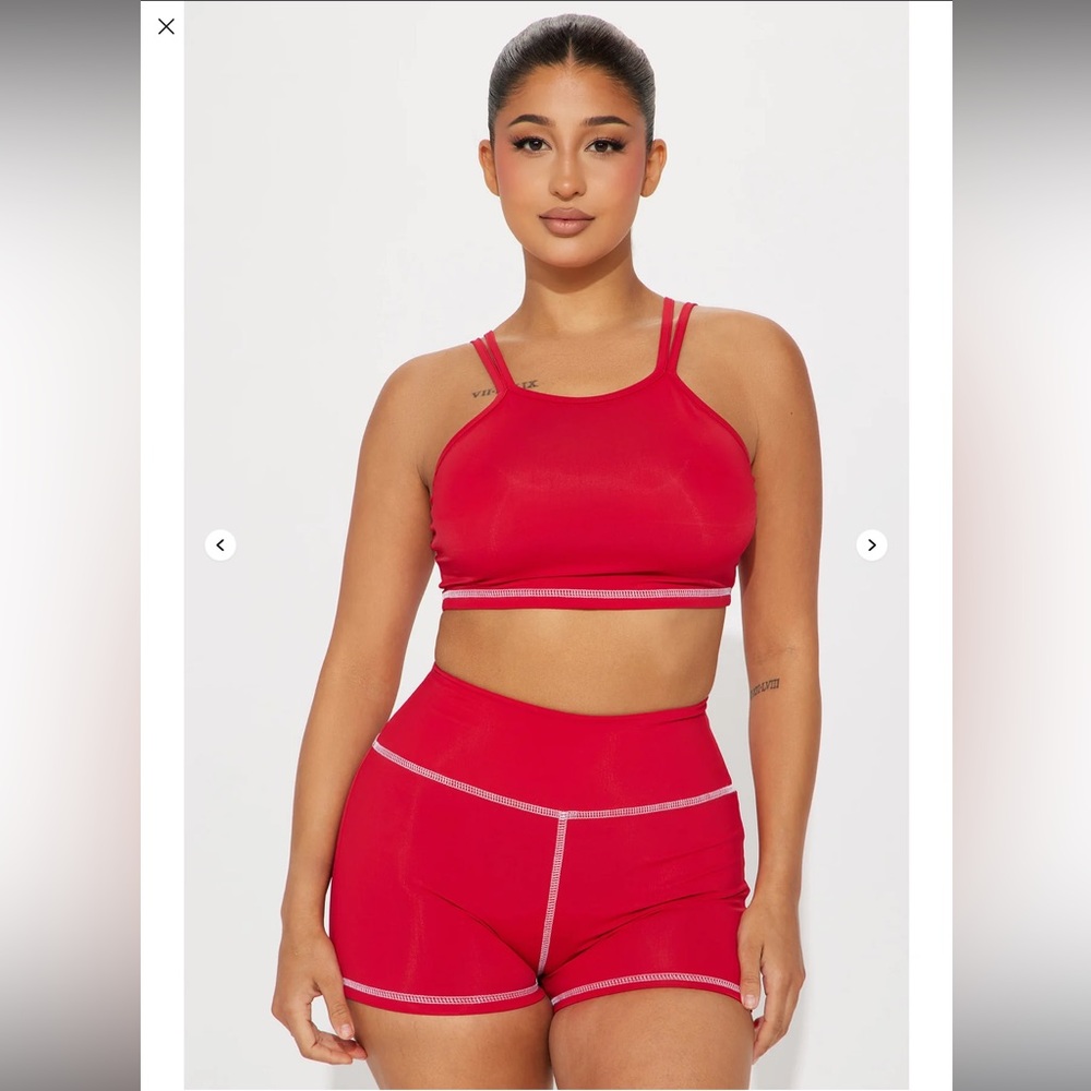 FASHION NOVA SPORTY SHORT SET 💋